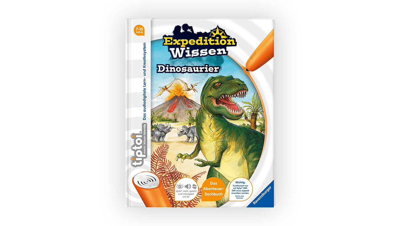 Portada del libro tiptoi® Expedición Conocimiento - Dinosaurios